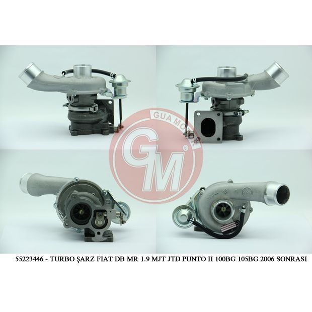 GUA TURBO ŞARJ FIAT DOBLO MARİA 1.9 MJT JTD PUNTO II STİLO 100BG 105BG 2006 SONRASI (55192810)