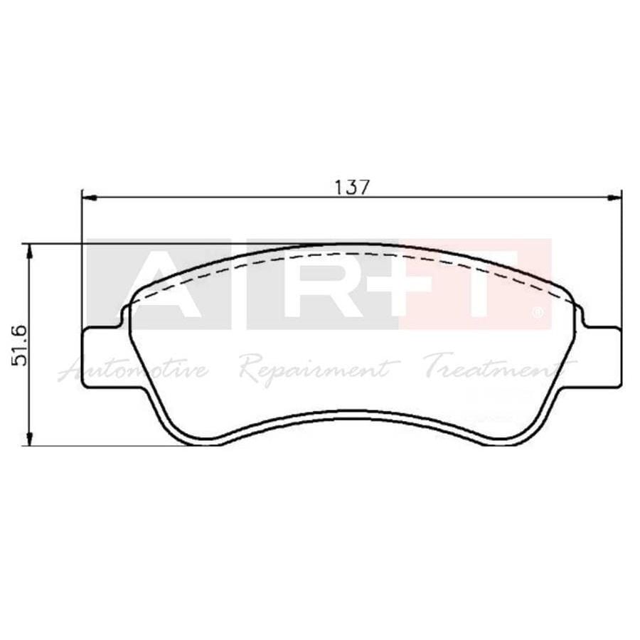 ART ÖN FREN BALATASI CORSA F 19 CROSSLAND 17 C2 03 C3 09 AIRCROSS 17 C4 04 C-ELYSEE 12 XSARA 96 BERLINGO 96 PARTNER 96 206 00 207 07 208 12 301 12 307 00 2008 13 1007 05 DS3 15 (1647863780)