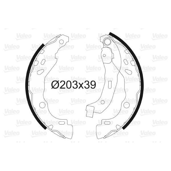 VALEO ARKA FREN PABUÇ BALATASI RENAULT CLIO II 98 CLIO IV 12 CLIO SYMBOL 02 SYMBOL III 13 DACIA SANDERO 08 LOGAN 06 SANDERO II 12 LOGAN II 12 (440609415R)
