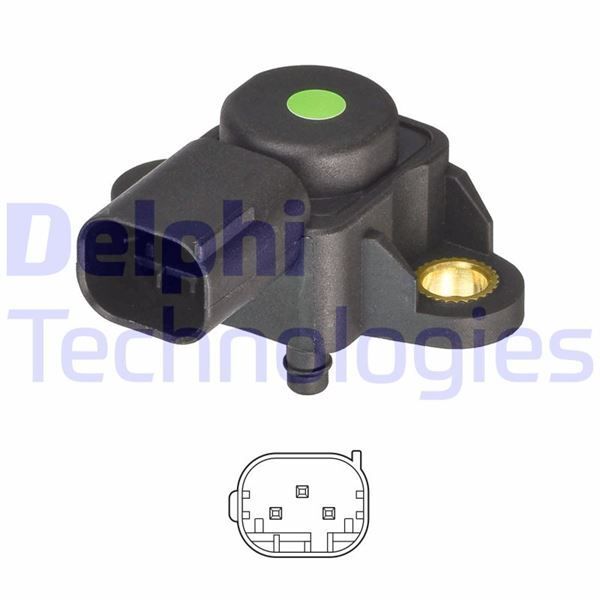 DELPHI BASINC SENSORU MERCEDES W176 W204 W205 W212 W213 W639 B906 . VW CRAFTER 30-35-50 HAVA FILTRESI (2E0906051A)