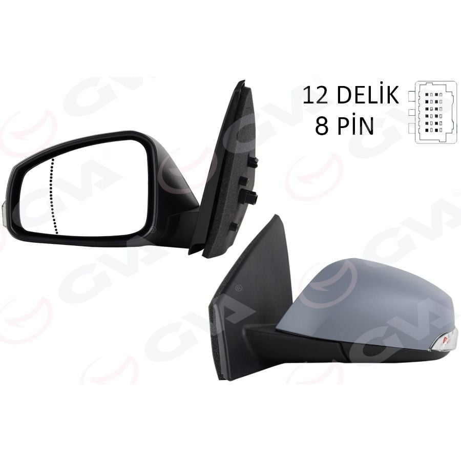 GVA ELEKTRİKLİ ISITMALI SİNYALLİ KATLANIR ASTARLI KONVEKS SAĞ R MEGANE FLUENCE 08- (51403755415)