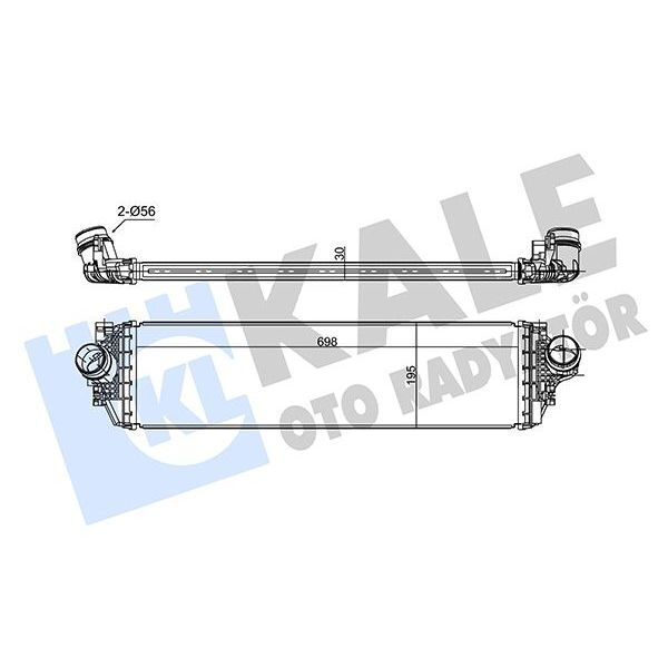 KALE RADYATOR INTERCOOLER FORD FOCUS IV 17 1.0-1.5 ECOBOOST 30MM (2405099)