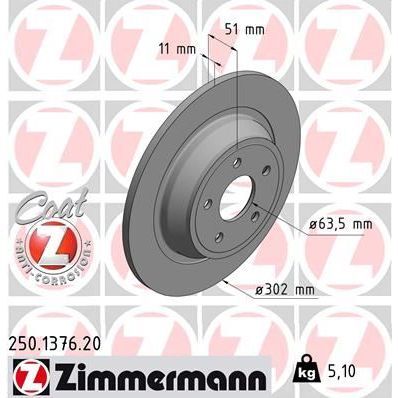 ZIMMERMANN ARKA DISK AYNA YENI KASA MONDEO V 14 (5202204)