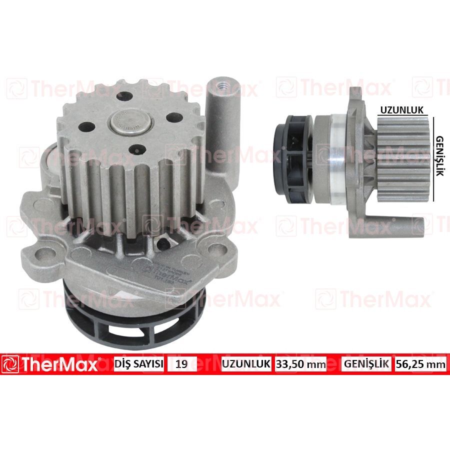 THERMAX DEVİRDAİM CADDY-GOLF 5-JETTA-PASSAT-POLO-TRANSPORTER T5-FABIA-OCTAVIA-IBIZA 1.9TDI AXB-BJB-BXE 04-10 (045121011F)