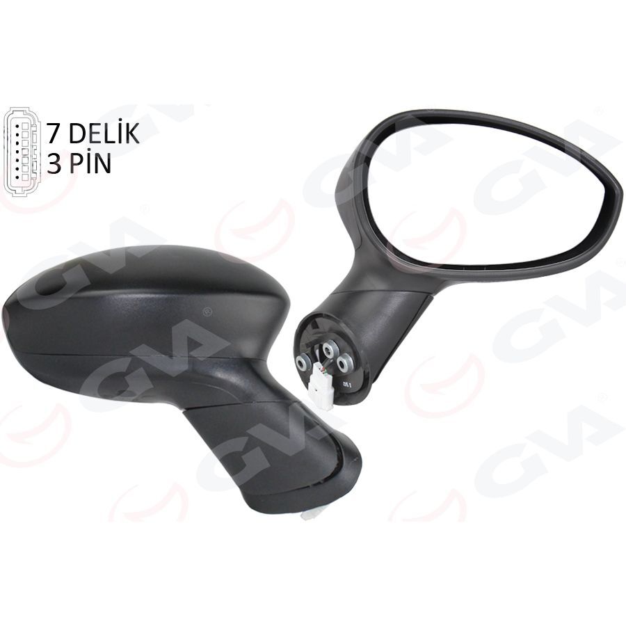GVA DIŞ DİKİZ AYNASI SAĞ GRANDE PUNTO 05>LINEA 07> ELEKTRİKLİ 7 FİŞ VM-6156ER (735410429)