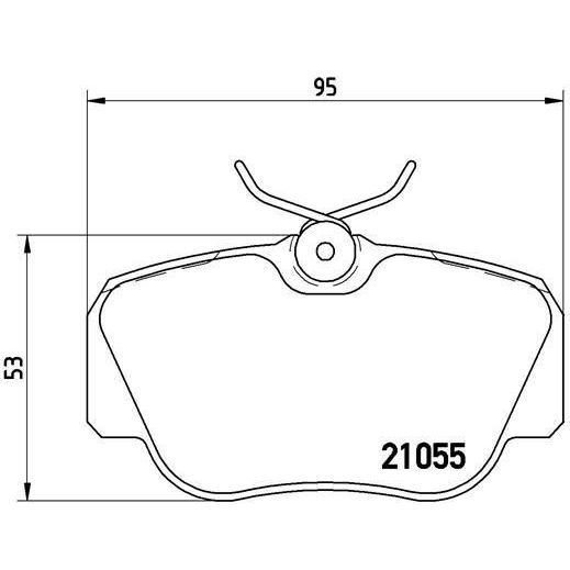 VALEO FREN BALATASI ON MERCEDES W201 83>93 (A0004209120)