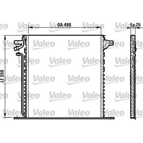 VALEO KLİMA RADYATÖRÜ 638 (A6388350170)