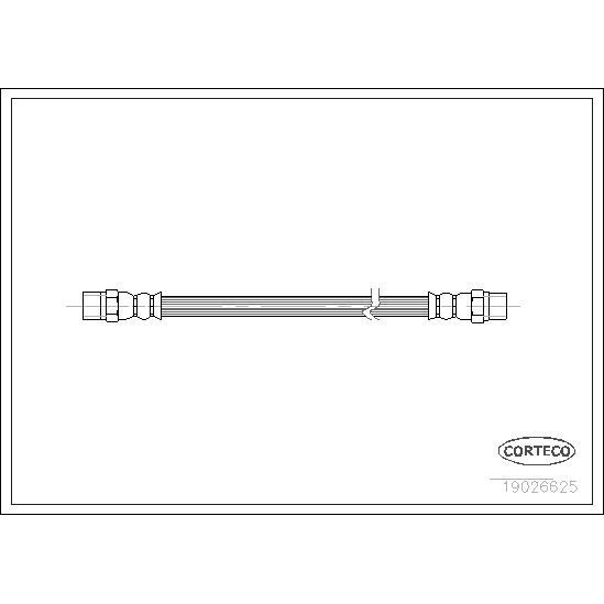 CORTECO FREN HORTUMU ARKA W126 (A1264280135)