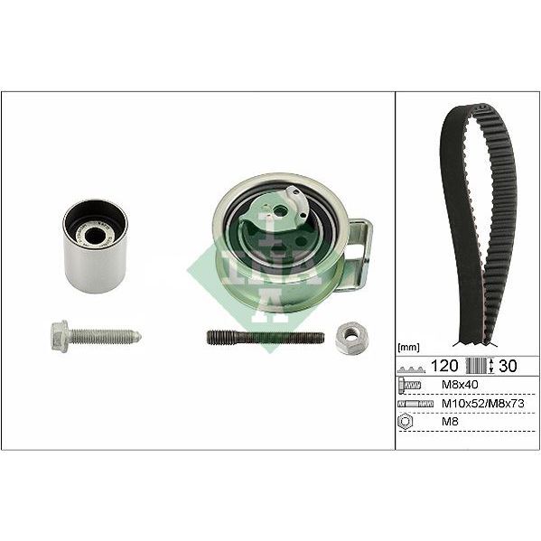 INA EKSANTRİK GERGİ KİTİ 120X300 BORA-GOLF-PASSAT 98-00 -A6-AROSA 00-05 1.9TDI-POLO 1.4 TDI 99-01 (038198119B)