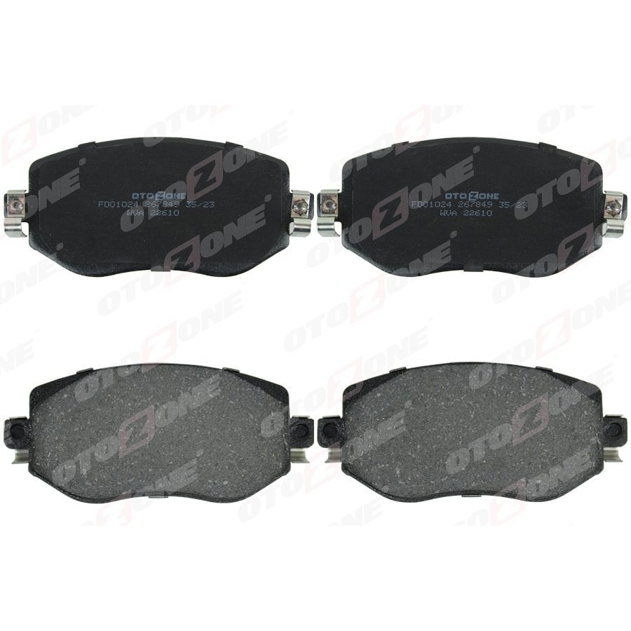 OTOZONE ÖN FREN BALATASI RENAULT MEGANE IV 15> TÜM MOTOR TİPLERİ G:129MM Y:58.4 MM K:18MM (410603407R)