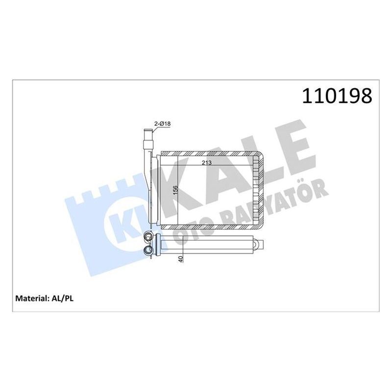 KALE RADYATOR KALORİFER RADYATÖRÜ R9-R11-EXP 212X156 2 SIRA AL PL SİSTEM (7701027078)