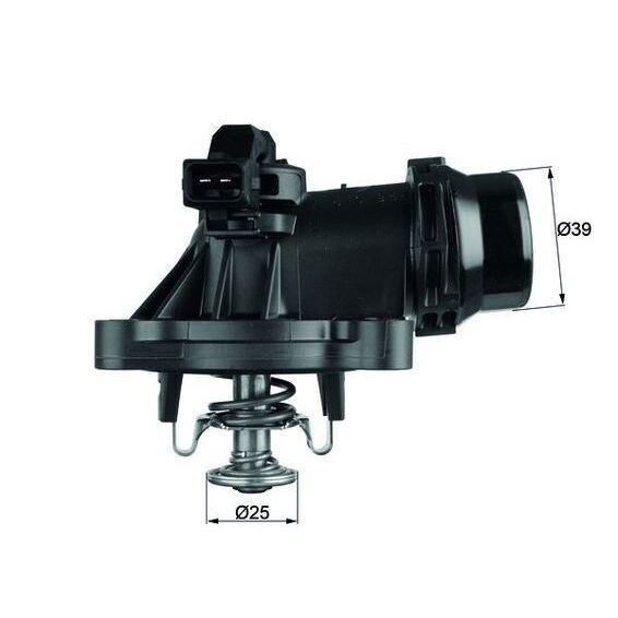 MAHLE TERMOSTAT 105 C BMW N42 N46 E81 E82 E87 E88 E46 E90 E91 E92 E93 E60 E84 E83 E85 (11537510959)