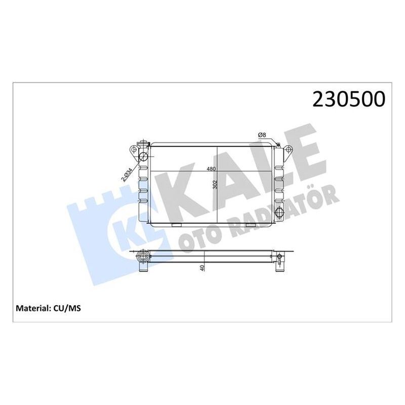 KALE RADYATOR RADYATÖR R12 TL-TX-STW-TOROS 475X304X42 SÜPER 3 SIRA PS SİSTEM (363660)