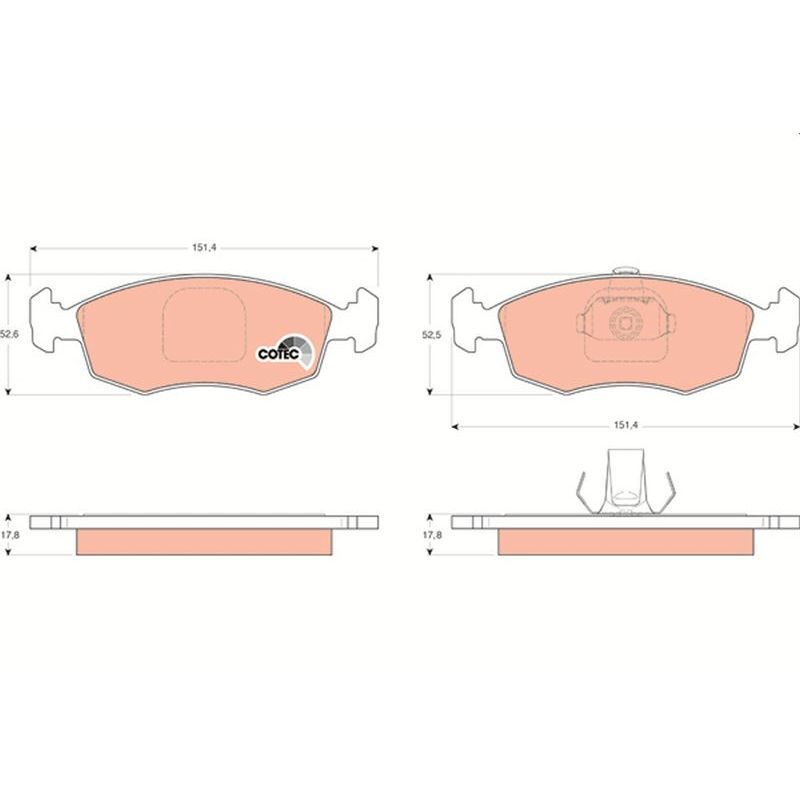 TRW ÖN BALATA PALIO WEEKEND 96 > ALBEA 01 > DOBLO 00 > (77362180)
