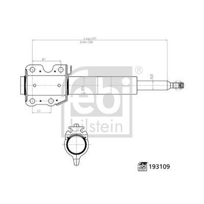 FEBI ÖN AMORTİSÖR. W902-903-904. CRAFTER. LT35. (2D0413029)