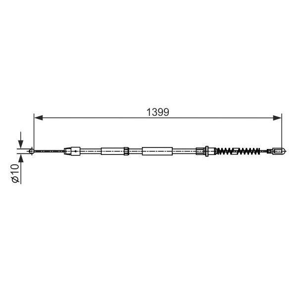 BOSCH FREN HALATI ARKA MERCEDES SPRINTER B906 . VW CRAFTER 30-35-50 (2E0609702B)
