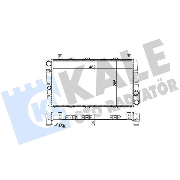 KALE RADYATOR RADYATÖR AL/PL/BRZ SKODA FAVORIT-FELICIA I-FELICIA II RADYATÖR (115610500)