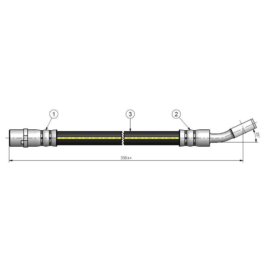 CAVO FREN HORTUMU ARKA SIGNUM 2003 >VECTRA C 2002 > (24436542)