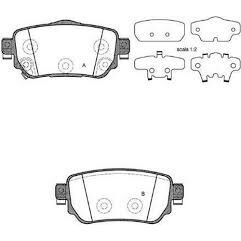VALEO ARKA FREN BALATA RENAULT KADJAR 15 KOLEOS II 18 / NISSAN QASHQAI 1.6L DCI R9M DIZEL 11- / X-TRAIL 1.6L DCI T32 12- (440605889R)
