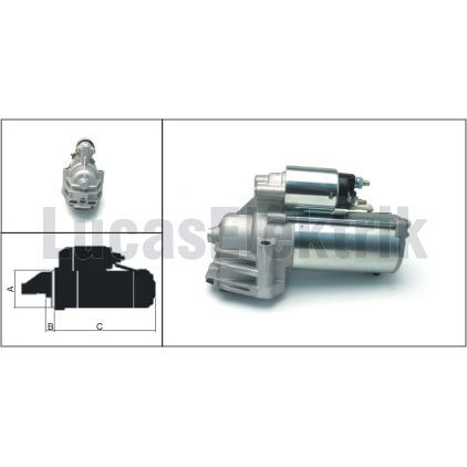 LUCAS MARS MOTORU 12V 1.8KW 19 DIS TRANSIT V184 2.0 2.4 DI 01>06 MONDEO III 2.0 TDCI 01>07 JAGUAR X-TYPE I X400 2.2 D 05>09 X-TYPE I X400 2.2 D 05>09 (1S7U11000BA)