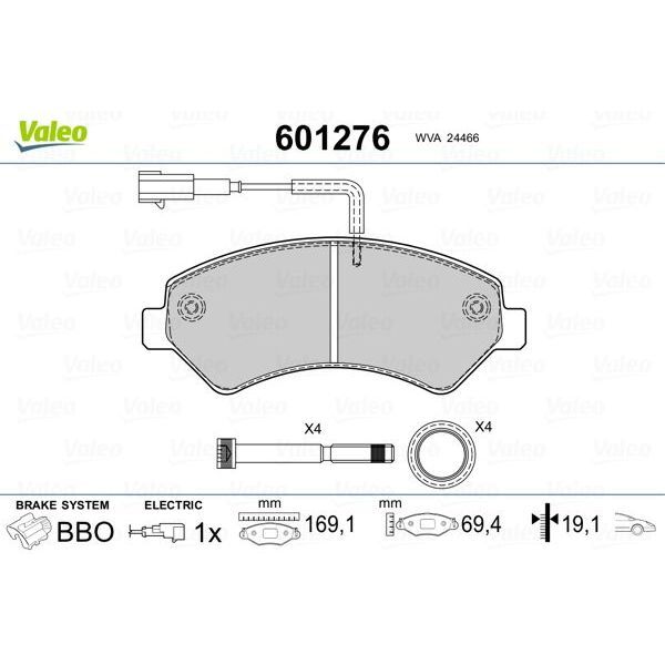 VALEO ÖN FREN BALATASI BOXER-DUCATO-JUMPER 06 16 (1623842580)