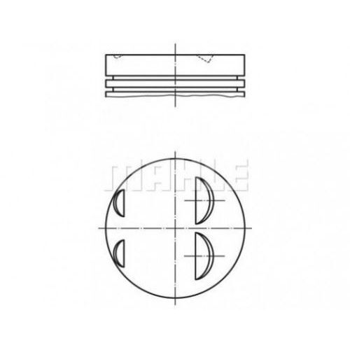 MAHLE MOTOR KITI PİSTON SEGMAN GÖMLEK MEGANE R19 CLIO EXPRES KANGOO 1.4I E6J E7J 75.80MM / STD (6001543007)