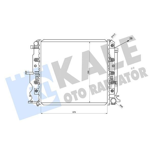 KALE RADYATOR MOTOR SU RADYATORU MERCEDES SPRINTER B906 06 (A9065001402)