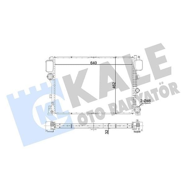 KALE RADYATOR MOTOR SU RADYATORU MERCEDES S-CLASS W221 C216 (A2215003203)
