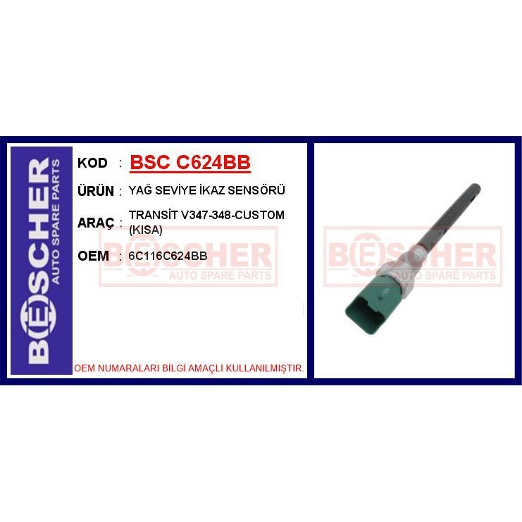 BESCHER YAĞ SEVİYE İKAZ SENSÖRÜ TRANSİT V347-348-CUSTOM KISA (6C116C624BB)