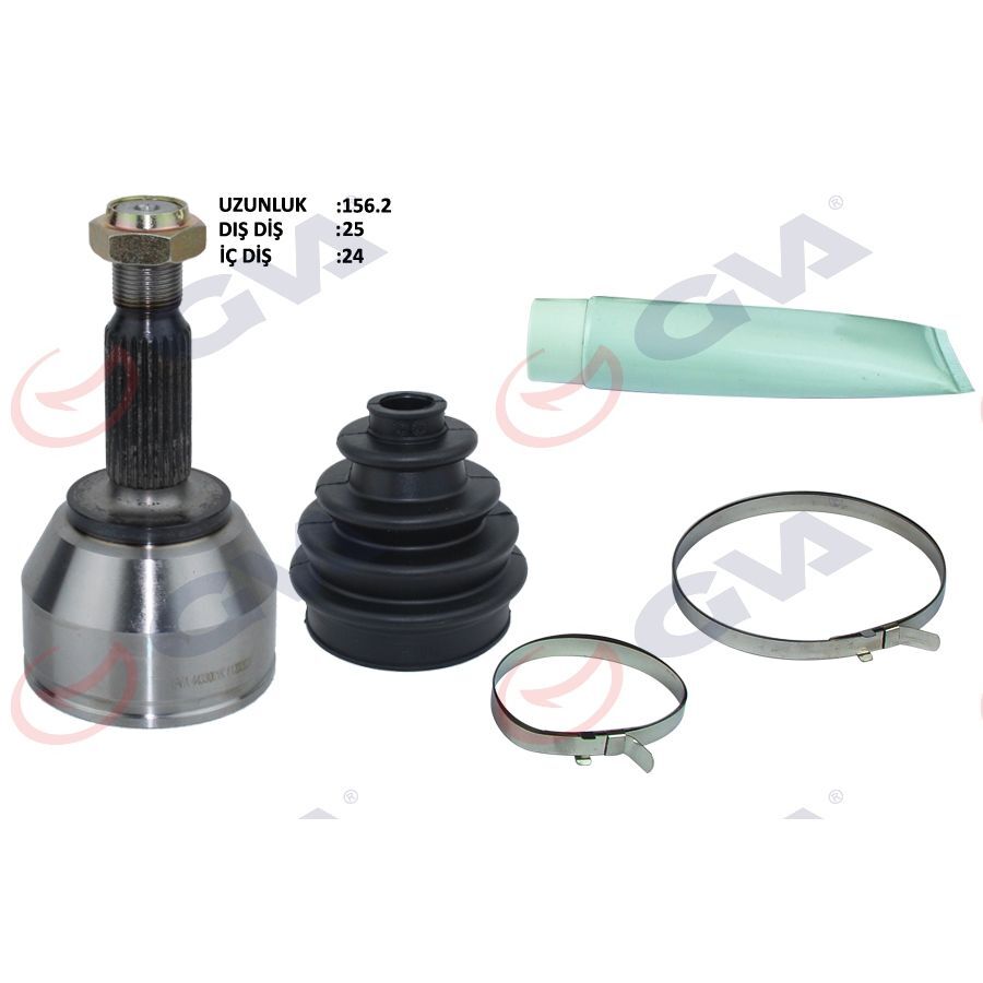 GVA AKS KAFASI DIŞ ÖN TRANSIT CONNECT 1.8 TDCI 02-13 75HP 25X24X53.5 156.5MM (1501263)