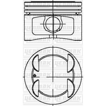 YENMAK MOTOR PİSTON SEGMAN STD 86.40MM PALIO-SIENA-MAREA 1.6 16V (5896108)