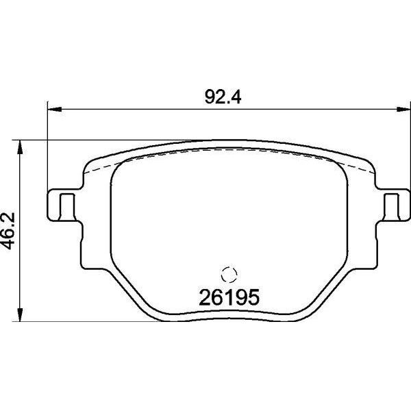BREMBO ARKA FREN BALATASI CORSA F 19> C4 20> 2008 19> 208 19> 249 MM (1664737180)