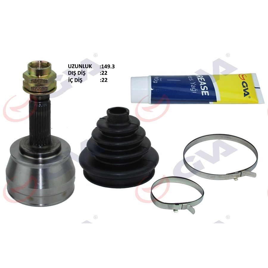 GVA AKS KAFASI DIŞ ÖN PALIO/ALBEA 1.2 03-07 22X22X47 150MM (46307406)