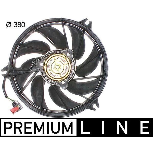 MAHLE FAN MOTORU P206 1.1-1.4-1.4-1.6-2.0 16V-1.6HDI-2.0HDI 98 250W-385MM (1253.C9)