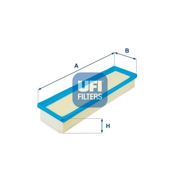 UFI HAVA FİLTRESİ PEUGEOT P206 98>12 P307 03>07 CITROEN C4 04- 1.4 16V TU3 (1444.CQ)