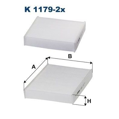 FILTRON POLEN FİLTRESİ P207 1.4-1.4HDI-1.6HDI-1.4 16V-1.6 16V 06 > C3 II 1.4-1.4HDI-1.6HDI 09 > K1179-2X (1609428080)