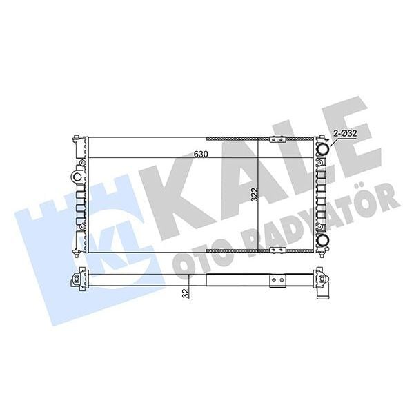 KALE RADYATOR RADYATÖR AL/PL/BRZ CORDOBA-IBIZA II-POLO CLASSIC (6K0121253A)