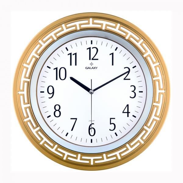 SAAT DUVAR SAATİ ALTIN SARISI ÇERÇEVE ÇAP:34.4CM AKRİLİK BOYALI 2 RENK ABS KASA MİNERAL CAM SESSİZ AKAR MAKİNE PVC KADRAN KADRAN ÖLÇÜSÜ: 240MM KADRAN BASKI ALANI:150MM (AG)