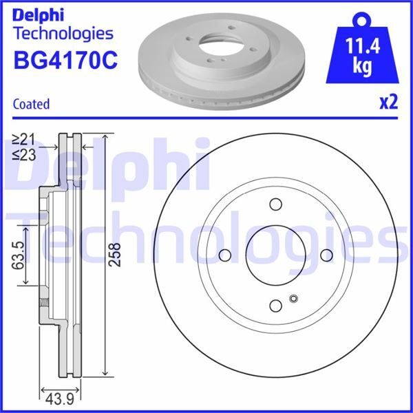 DELPHI ON FREN AYNASI FIESTA VI 08>17 KA III 16> 258 23 4XHAVALI (1523795)