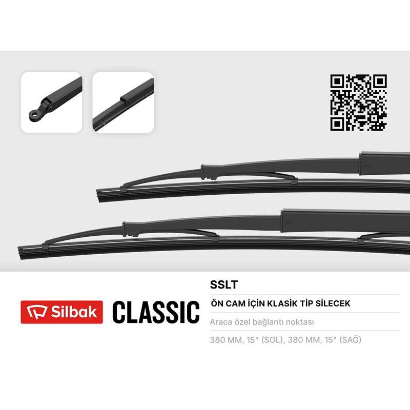 SILBAK SİLECEK SÜPÜRGESİ KOLLU 385MM SLX ÖN (85009283)