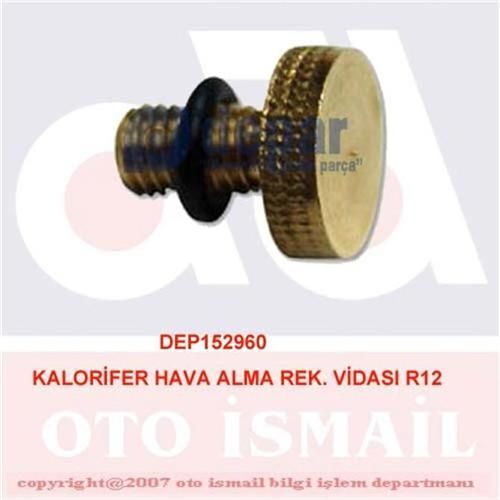 DEPAR KALORİFER HAVA ALMA REK. VİDASI R12