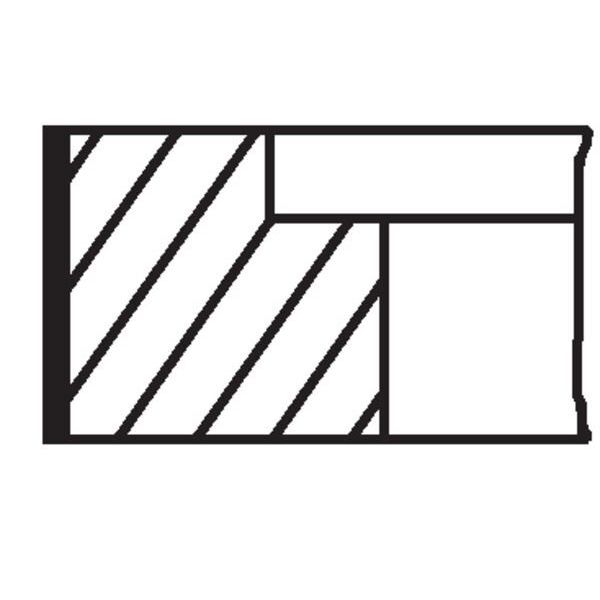 MAHLE SEGMAN 82,00 MM T4/LT35 2.5 TDI ACV 2.5*2*3 (046198151A)