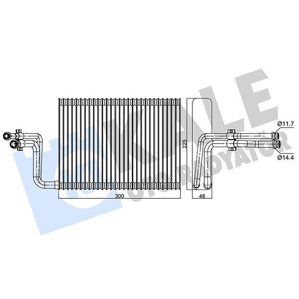 KALE RADYATOR EVAPORATOR BMW E81 E82 E87 E90 F20 E84 F25 (64119256346)