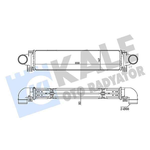 KALE RADYATOR TURBO RADYATÖRÜ INTERCOOLER AL/PL/BRZ S60 II-S80 II-V60-V70 III-XC60-XC60 II-XC70 II (31338236)