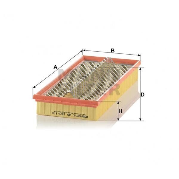 MANN HAVA FILTRESI MERCEDES OM602 W201 W124 W460 W463 (A6020940104)