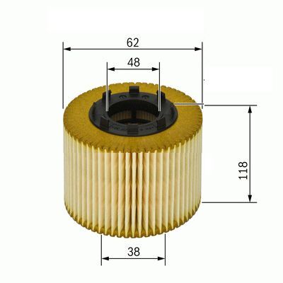 SARDES YAĞ FİLTRESİ HYUNDAI ELANTRA-TUCSON 2.0CRDİ-CERATO-SPORTAGE 2.0CRDİ (2631627000)