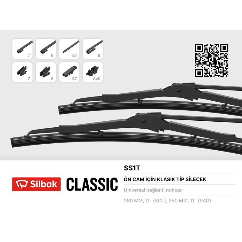 SILBAK ARKA SİLECEK SÜPÜRGESİ 310MM FIESTA 02 08 FUISON 02 12 (2S6J17402AB)