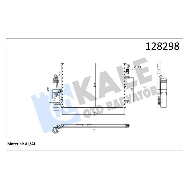 KALE RADYATOR KLİMA KONDERSERİ RADYATÖRÜ RENAULT CLİO II 98 05 CLIO SYMBOL I 01 KANGOO 97 SYMBOL II 08 14 1.2 D7F 1.4 K4J 1.5DCI 1.9DTI F9Q KURUTUCU İLE (7700428083)