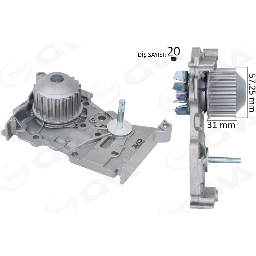 GVA DEVİRDAİM RENAULT CLIO II 98> CLIO III 05> FLUENCE 10> KANGOO 97> LAGUNA I 97> LAGUNA II 01>05 MEGANE I-II-III SCENIC I-II-II SYMBOL II 08> DOKKER 12> SANDERO 08> 1.4 1.6 (210100753R)