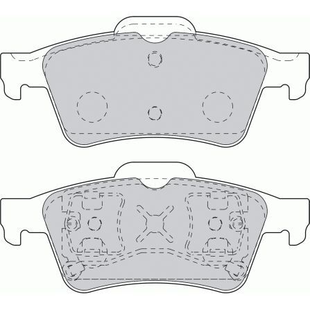 SANGSIN ARKA FREN BALATA FORD FOCUS II 05- / CONNECT 06- / C-MAX 06- / NISSAN PRIMERA P12 02- / RENAULT LAGUNA II 01- / MEGANE II / LATITUDE / OPEL VECTRA 03- (1605196)
